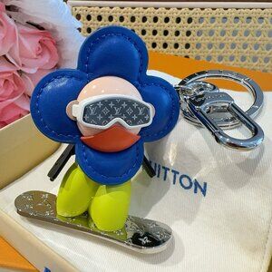 Louis Vuitton Vivienne Snowboarder Key Chain Charm